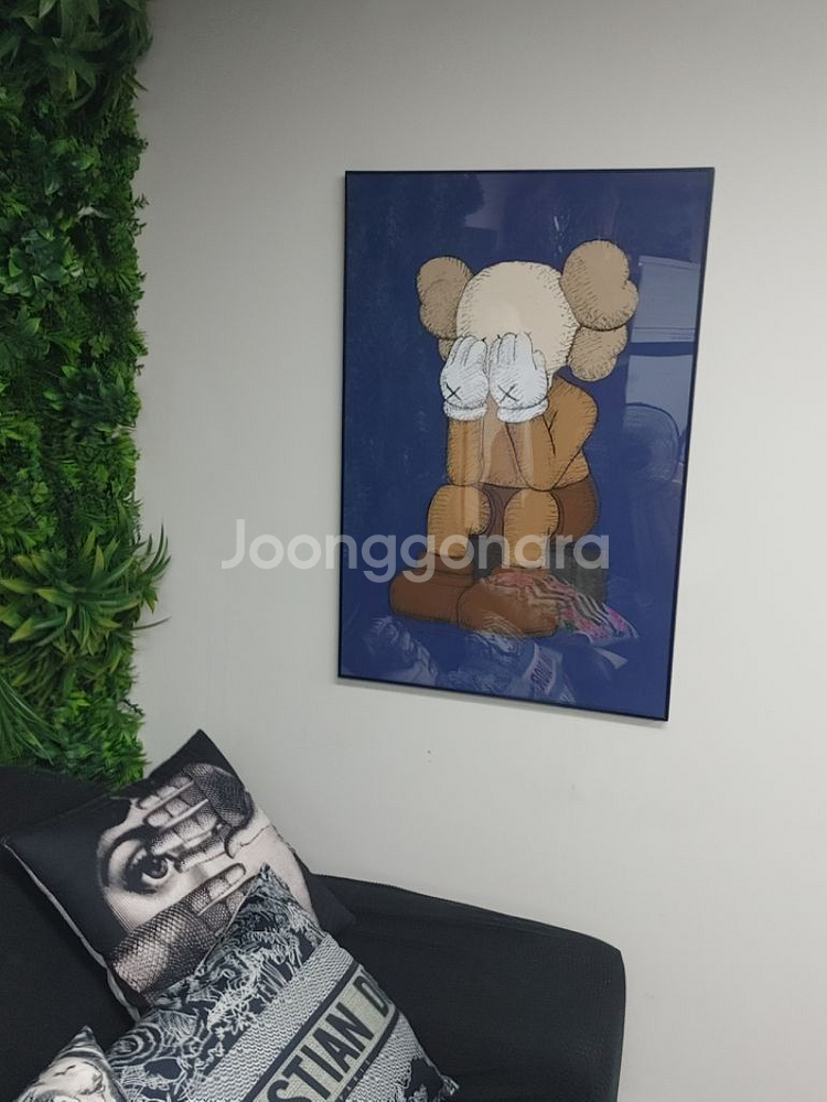 카우스 베어브릭 대형 그림 액자 곰 인테리어 소품--3