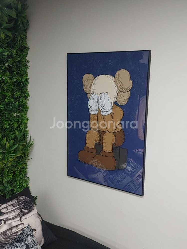 카우스 베어브릭 대형 그림 액자 곰 인테리어 소품--5