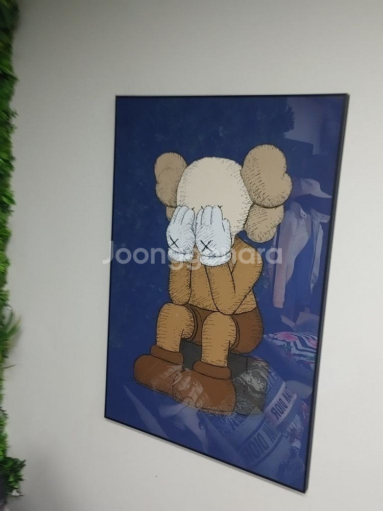 카우스 베어브릭 대형 그림 액자 곰 인테리어 소품--7