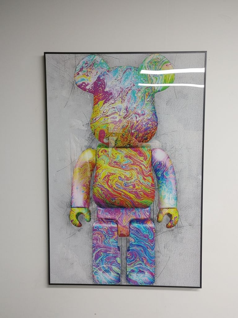 베어브릭 카우스 피규어 대형 곰 그림 액자 인테리어소품