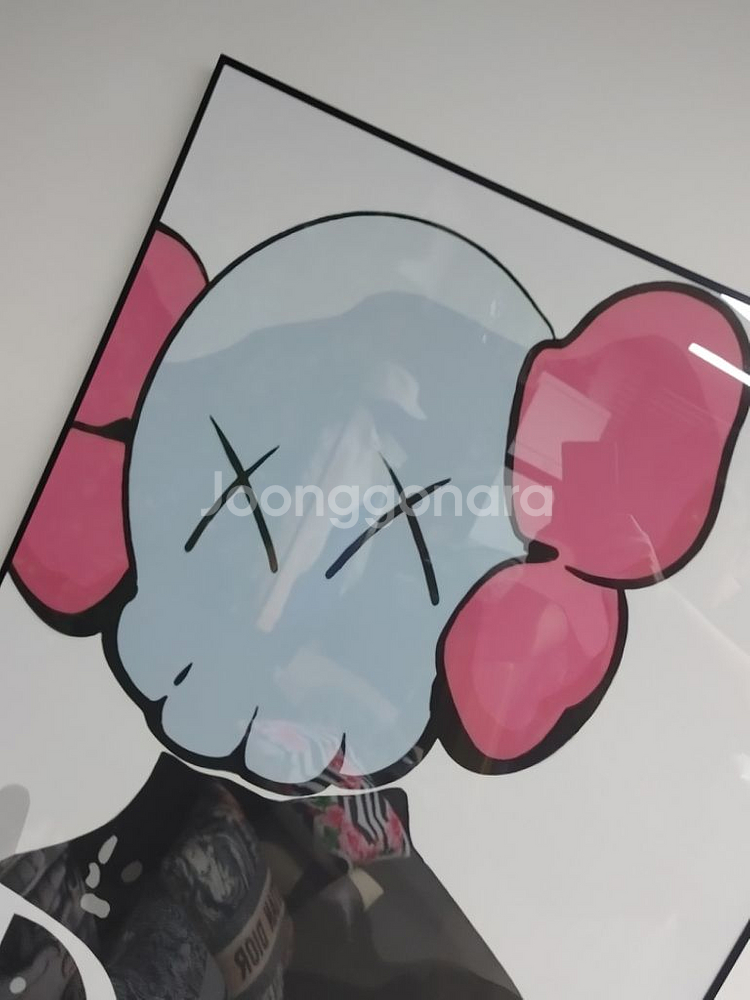 디올 카우스 베어브릭 대형 피규어 그림 액자 콜라보--6