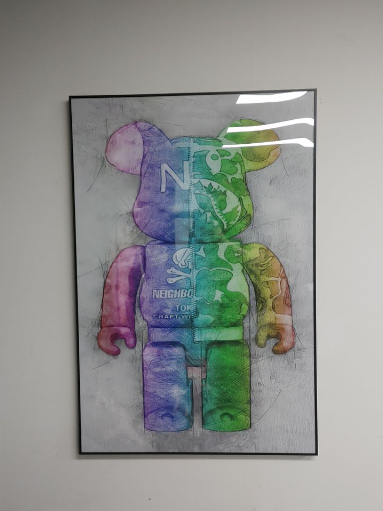베어브릭 피규어 대형 곰 그림 액자 인테리어소품
