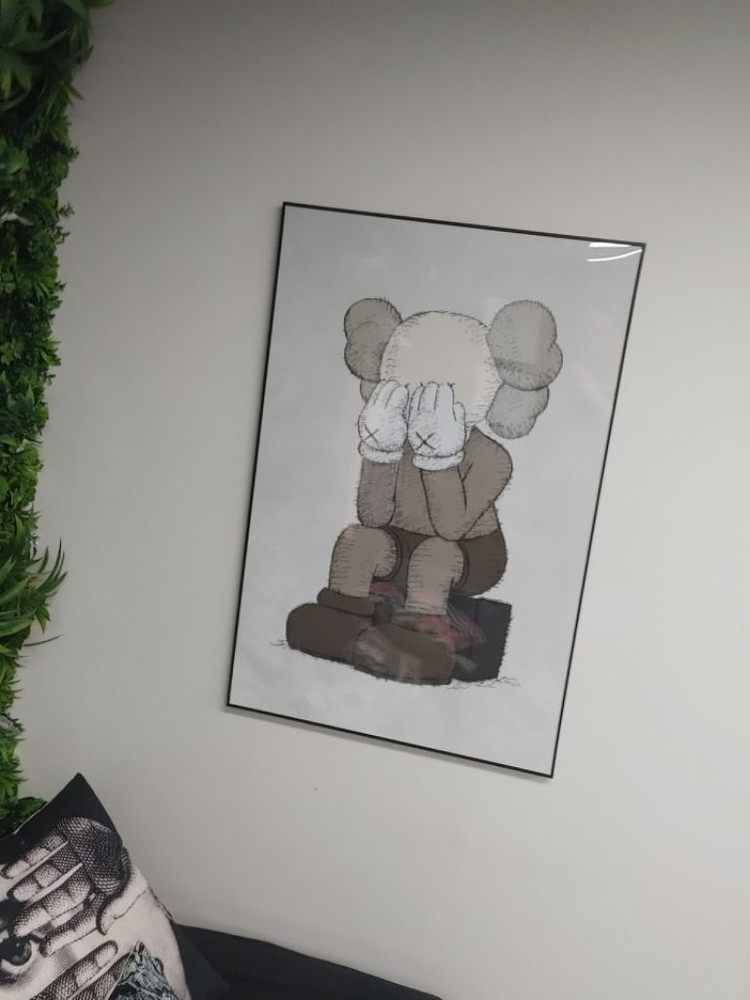 카우스 베어브릭 대형 피규어 그림 액자 인테리어 소품--2