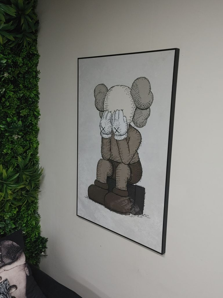 카우스 베어브릭 대형 피규어 그림 액자 인테리어 소품--4