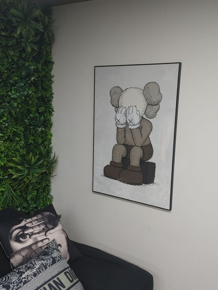 카우스 베어브릭 대형 피규어 그림 액자 인테리어 소품--6