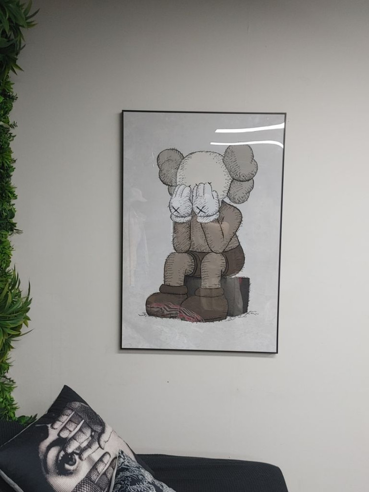 카우스 베어브릭 대형 피규어 그림 액자 인테리어 소품--8