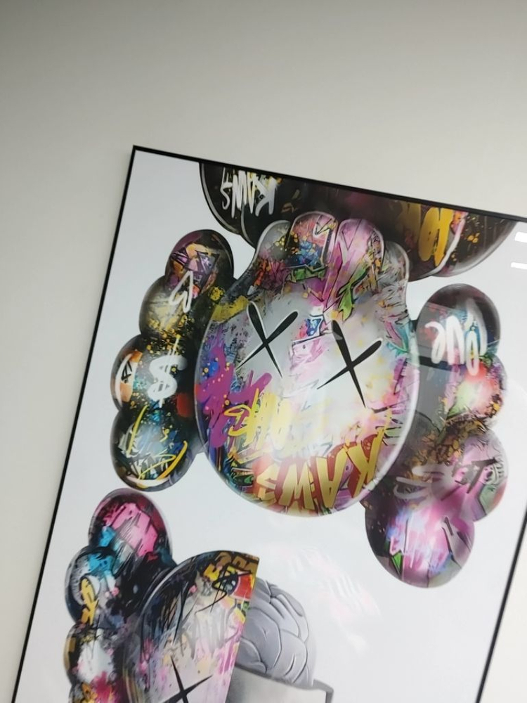 베어브릭 카우스 피규어 대형 그림 액자 인테리어소품--2