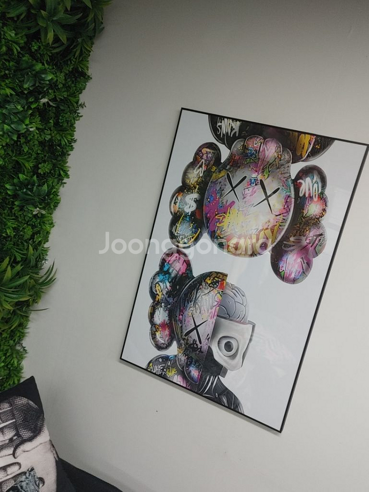 베어브릭 카우스 피규어 대형 그림 액자 인테리어소품--3