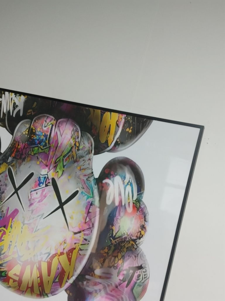 베어브릭 카우스 피규어 대형 그림 액자 인테리어소품--6