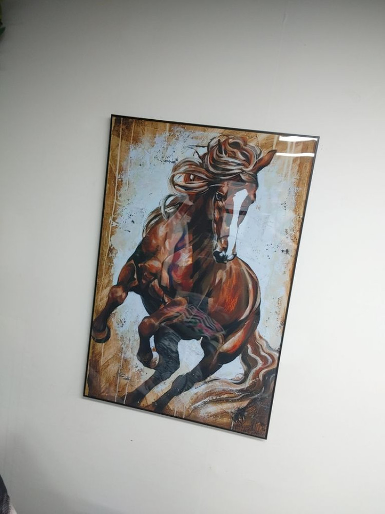 말그림 말액자 적토마 대형 유화 그림 액자 인테리어소품 이미지