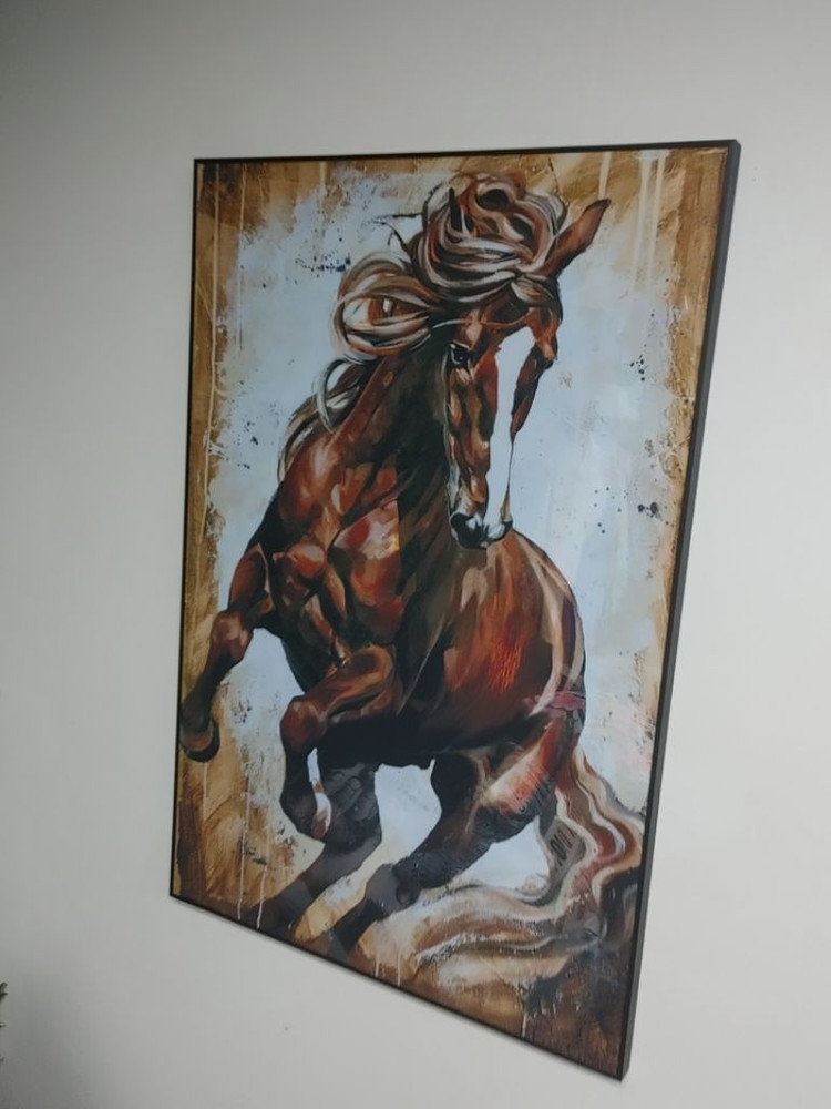 말그림 말액자 적토마 대형 유화 그림 액자 인테리어소품 이미지