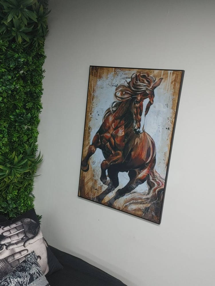 말그림 말액자 적토마 대형 유화 그림 액자 인테리어소품 이미지