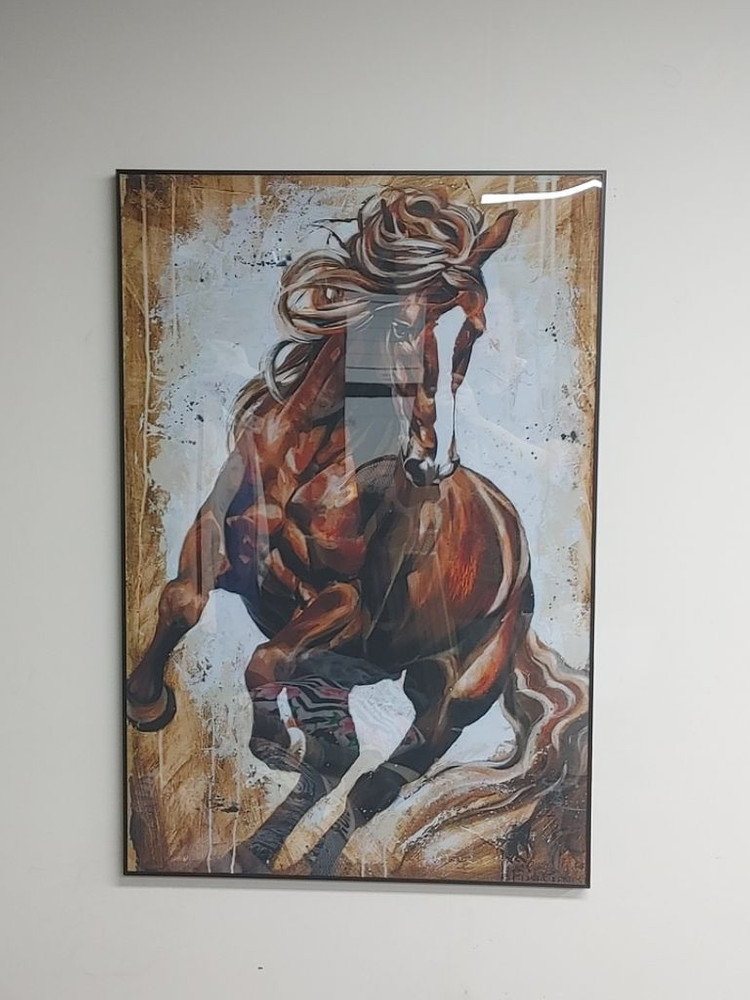 말그림 말액자 적토마 대형 유화 그림 액자 인테리어소품 이미지
