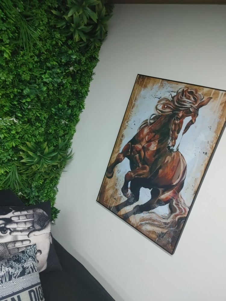 말그림 말액자 적토마 대형 유화 그림 액자 인테리어소품 이미지