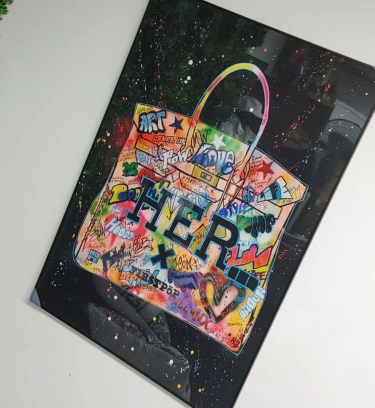 에르메스 벌킨 켈리 백 대형 팝아트 그림 액자 명품 이미지