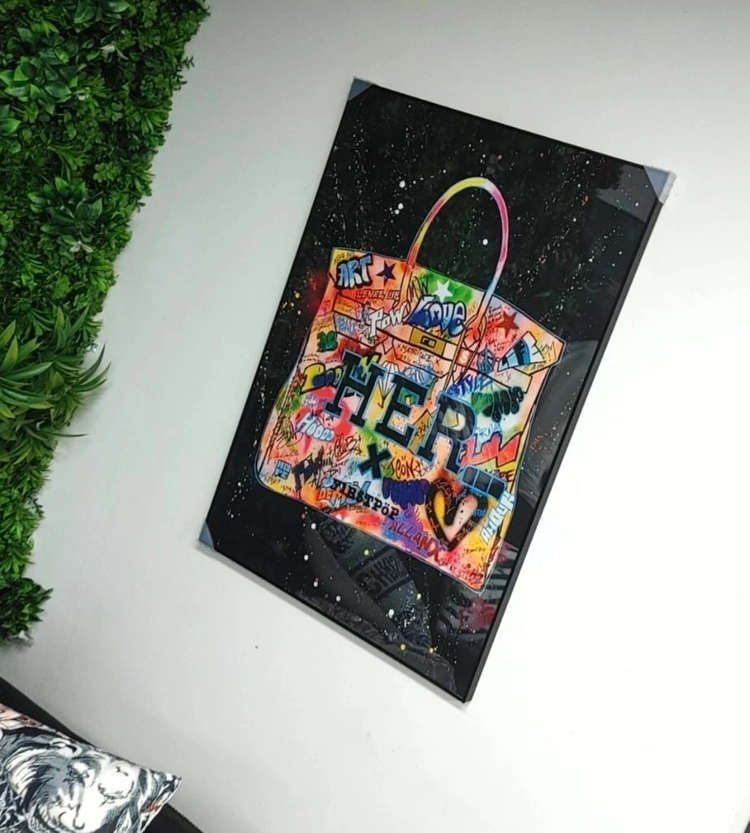 에르메스 벌킨 켈리 백 대형 팝아트 그림 액자 명품 이미지