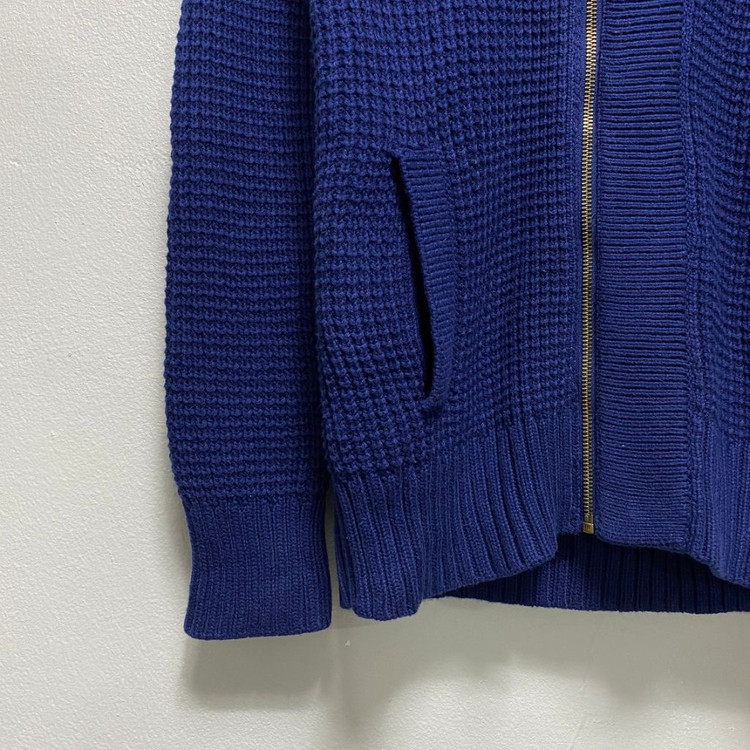 갭 숄카라 와플 집업 니트--4