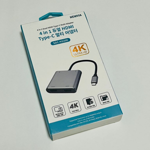 C타입 USB/듀얼 HDMI 어댑터