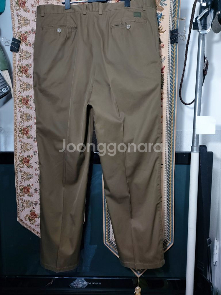 37 라코스테 레귤러핏 코트 바지--1