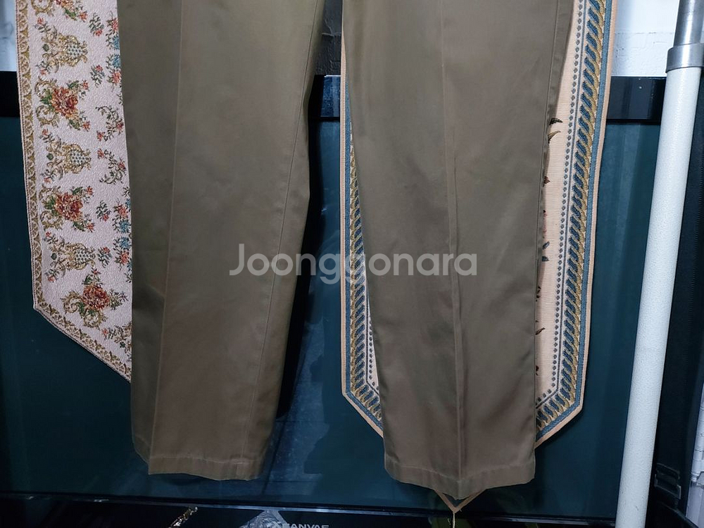 37 라코스테 레귤러핏 코트 바지--2