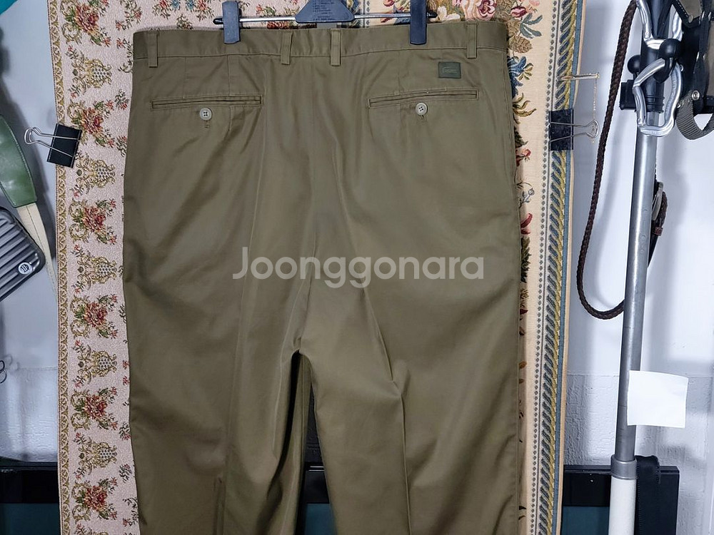 37 라코스테 레귤러핏 코트 바지--5