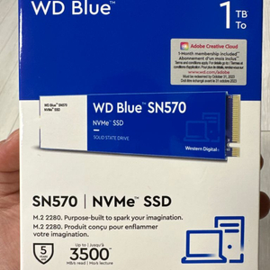 WD BLUE SN570 nvme SSD 1tb m.2