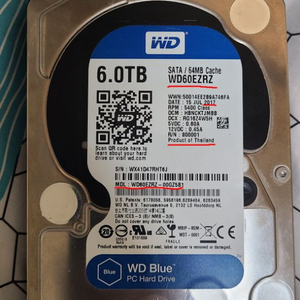 WD BLUE 6TB(6테라) 하드디스크 삽니다.