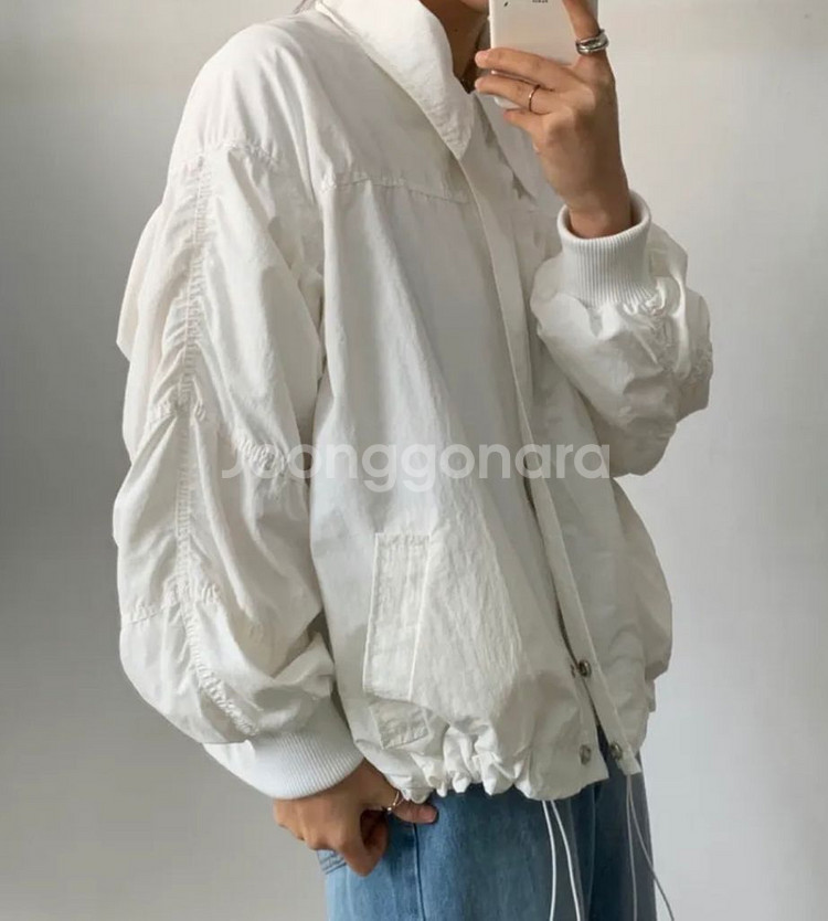무료배송 바이별 셔링바람막이 스트링바람막이 자켓--1