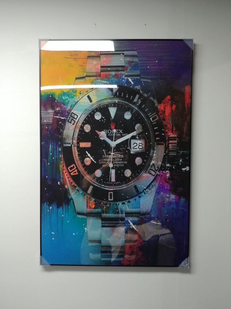 로렉스 시계 대형 팝아트 그림 액자 로고 인테리어 소품