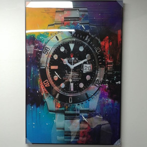 로렉스 시계 대형 팝아트 그림 액자 로고 인테리어 소품