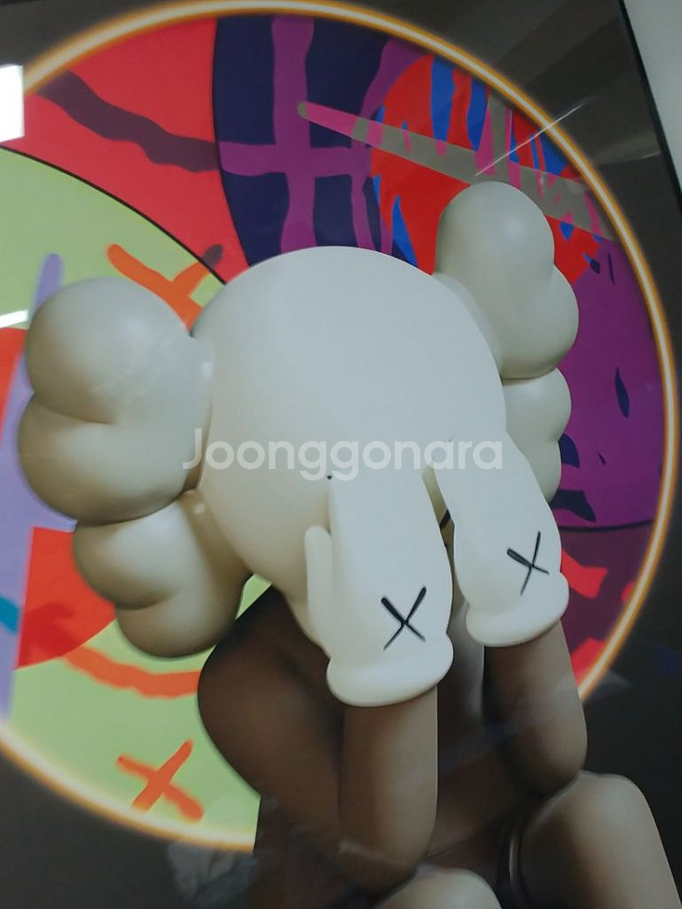카우스 kaws 베어브릭 대형 피규어 그림 액자 소품--3
