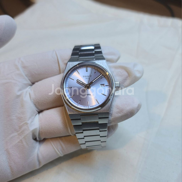 TISSOT 티쏘 prx 35mm 라이트블루 쿼츠 시계--2