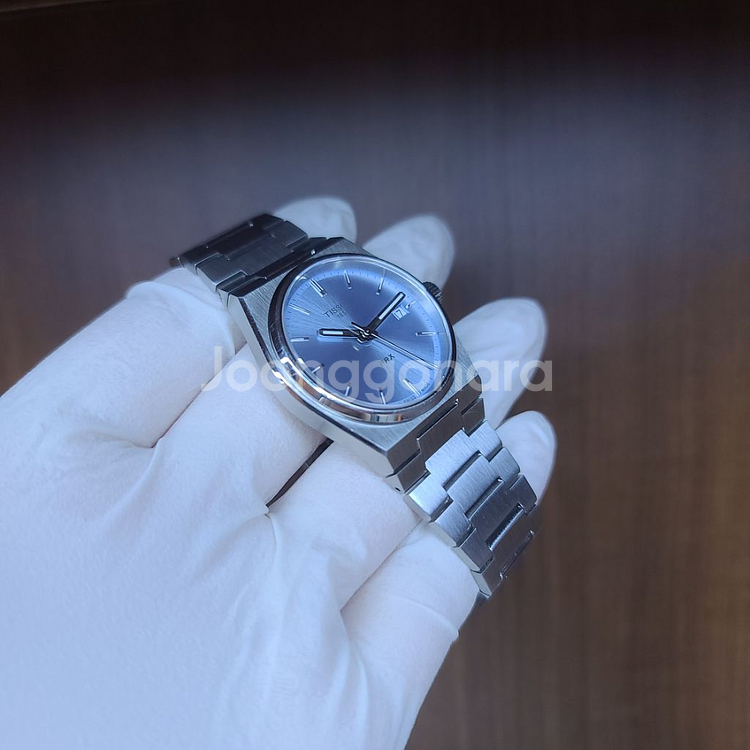 TISSOT 티쏘 prx 35mm 라이트블루 쿼츠 시계--3