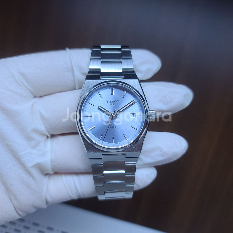 TISSOT 티쏘 prx 35mm 라이트블루 쿼츠 시계--1