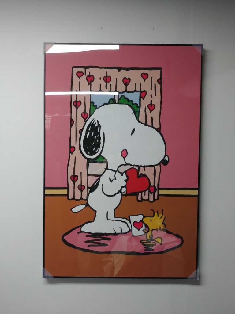 스누피 피규어 인형 대형 팝아트 그림 액자 귀여운 소품