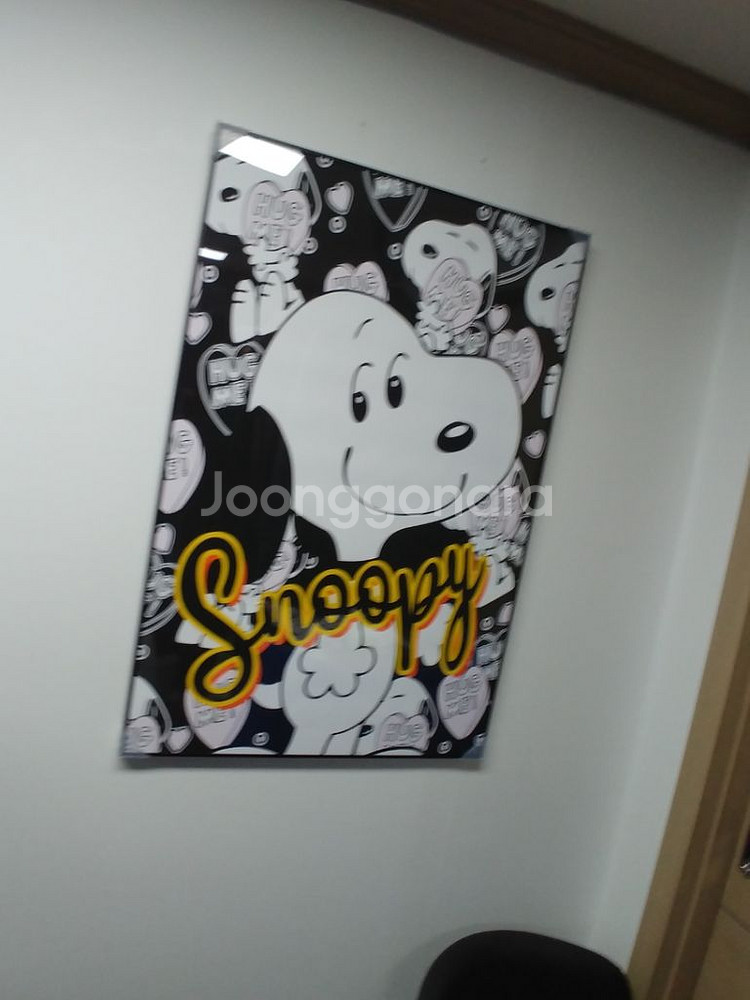스누피 인형 캐릭터 대형 팝아트 그림 액자 인테리어소품--1