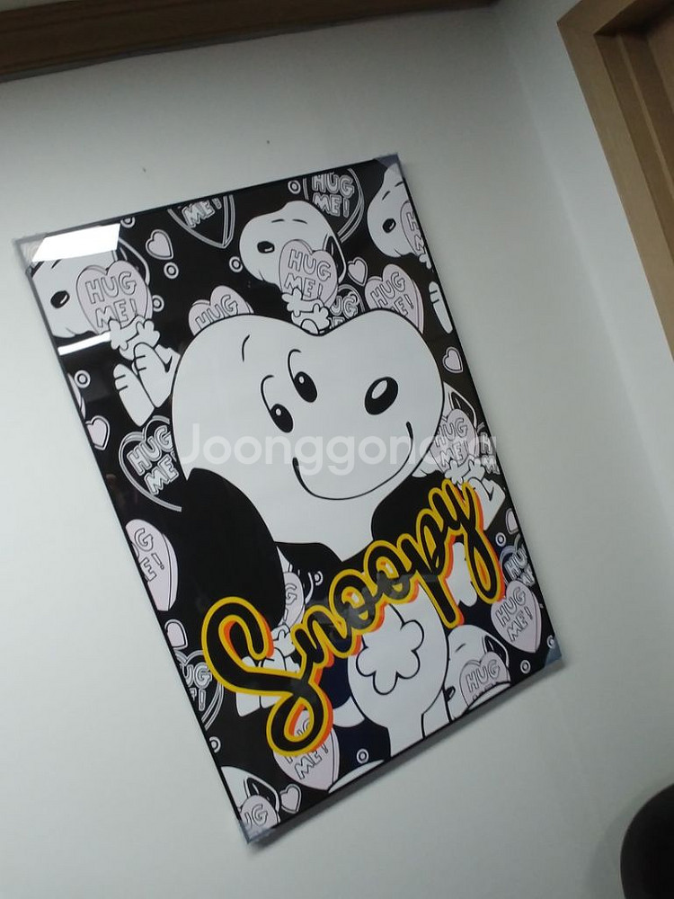 스누피 인형 캐릭터 대형 팝아트 그림 액자 인테리어소품--4