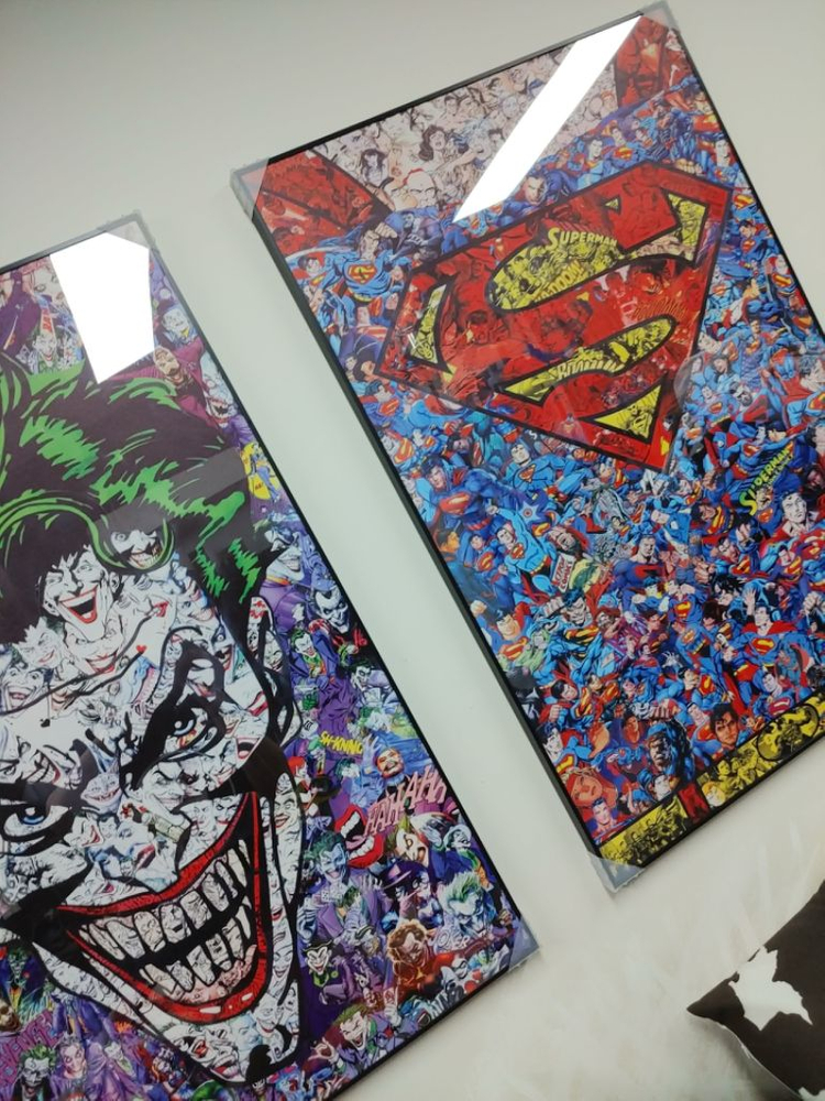 조커 슈퍼맨 영웅 히어로 대형 팝아트 그림 액자 피규어--4