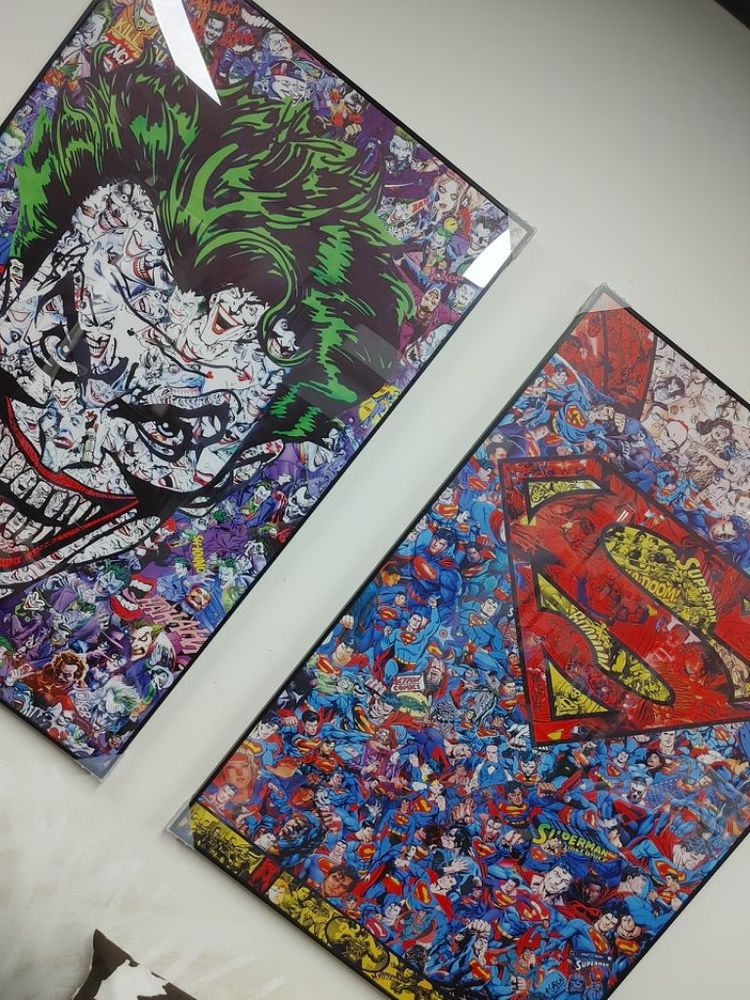 조커 슈퍼맨 영웅 히어로 대형 팝아트 그림 액자 피규어--9