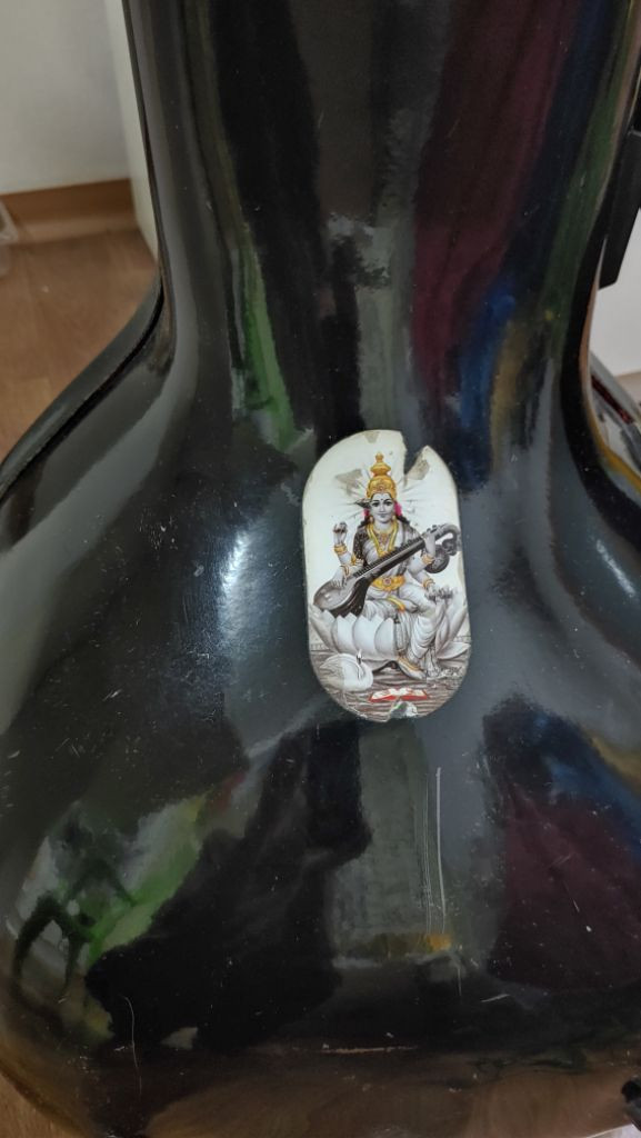 인도 전통악기 시타르 이미지