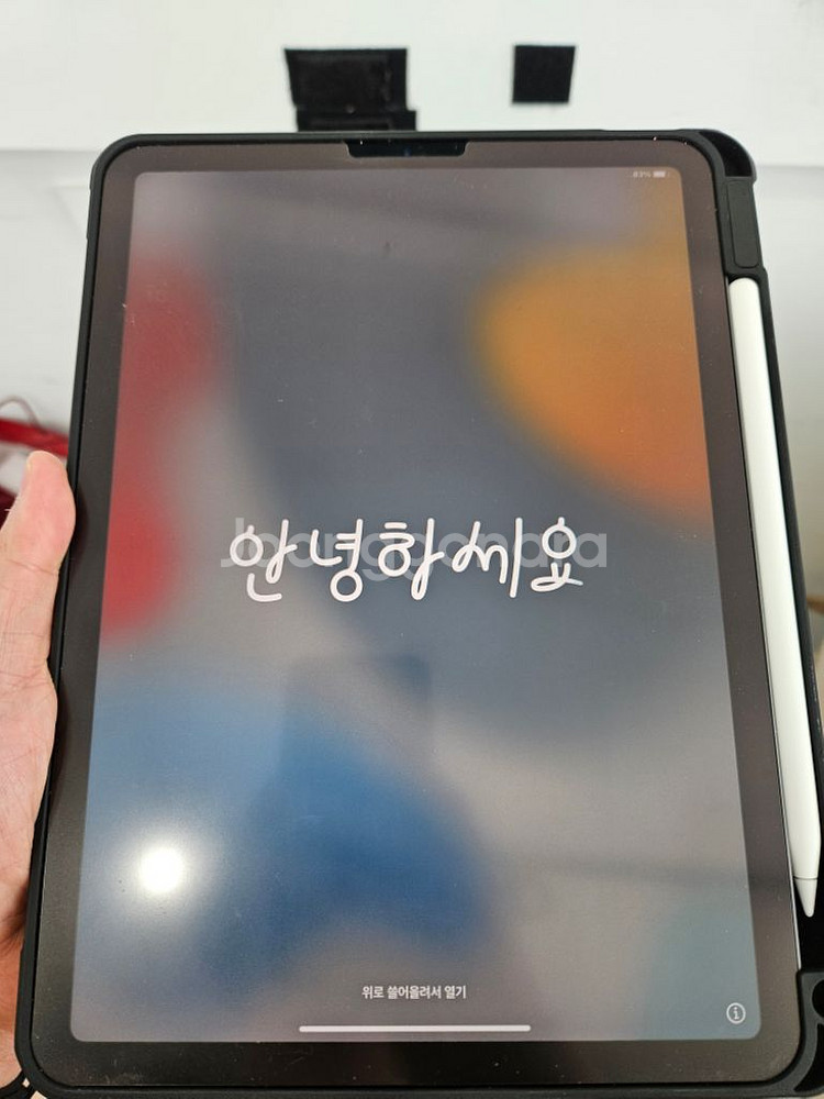아이패드에어4 64G + 애플펜슬2세대 + 케이스--5