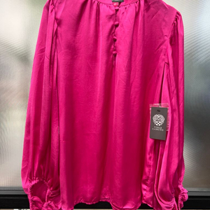 빈스카뮤토 정품 핑크 소매이쁜 블라우스(새제품)