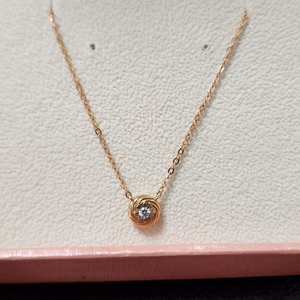 다이아미 18K 골드 0.05ct 다이아 목걸이