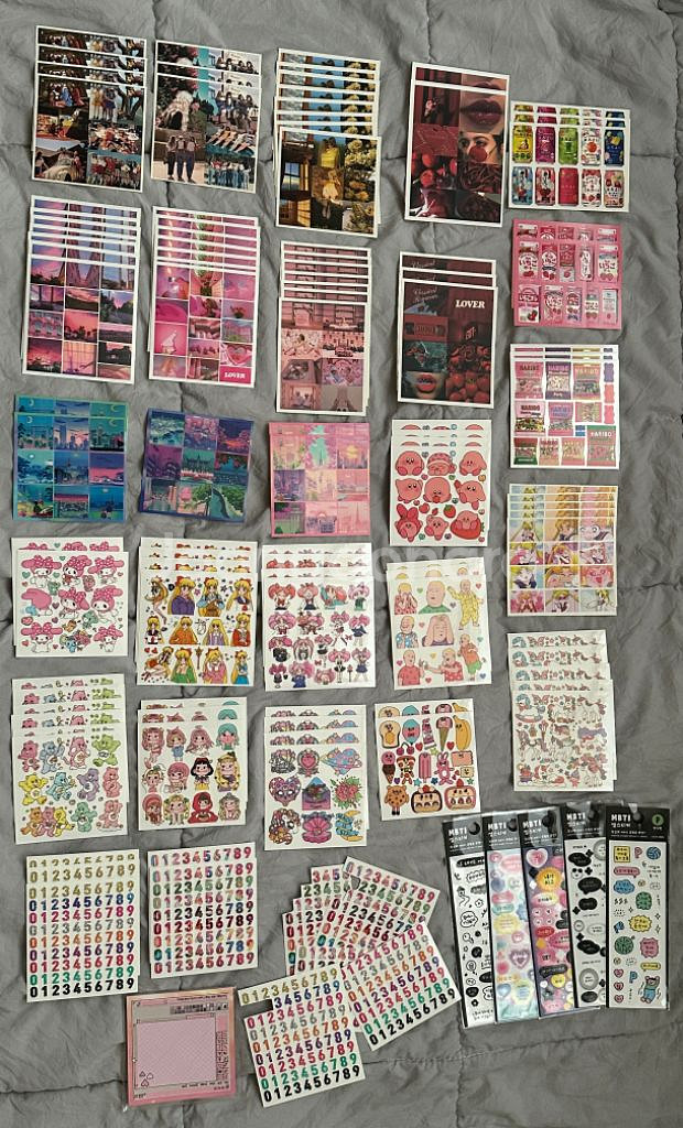 디꾸 스티커 인스 116장 + 떡메 1종 일괄 판매--0