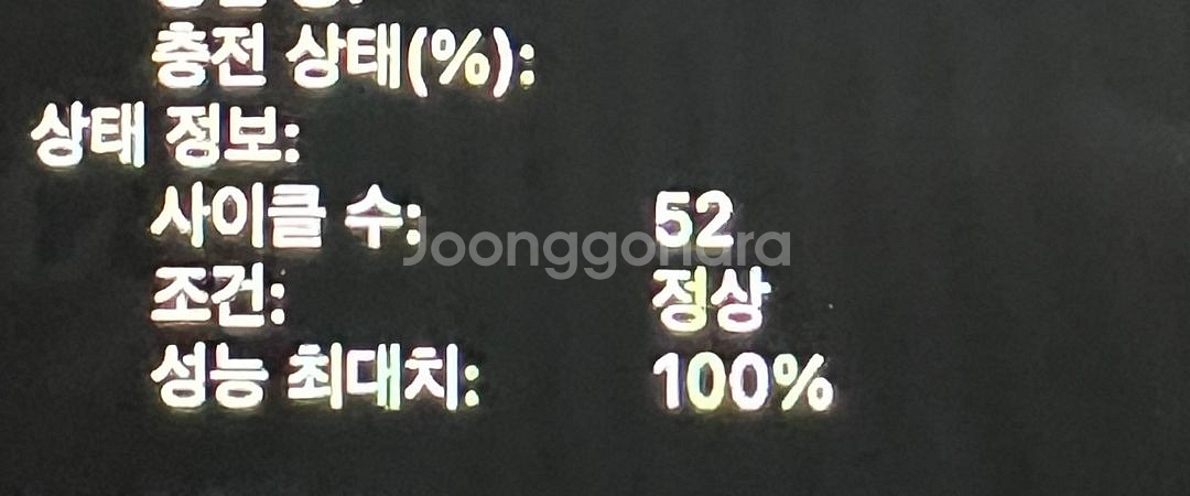 맥북프로 M1 13인치 배터리성능 100--3