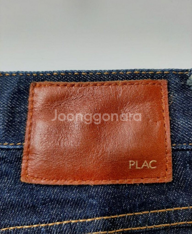 31)플랙진 셀비지 가죽패치 생지 프리미엄 데님 일자청--3