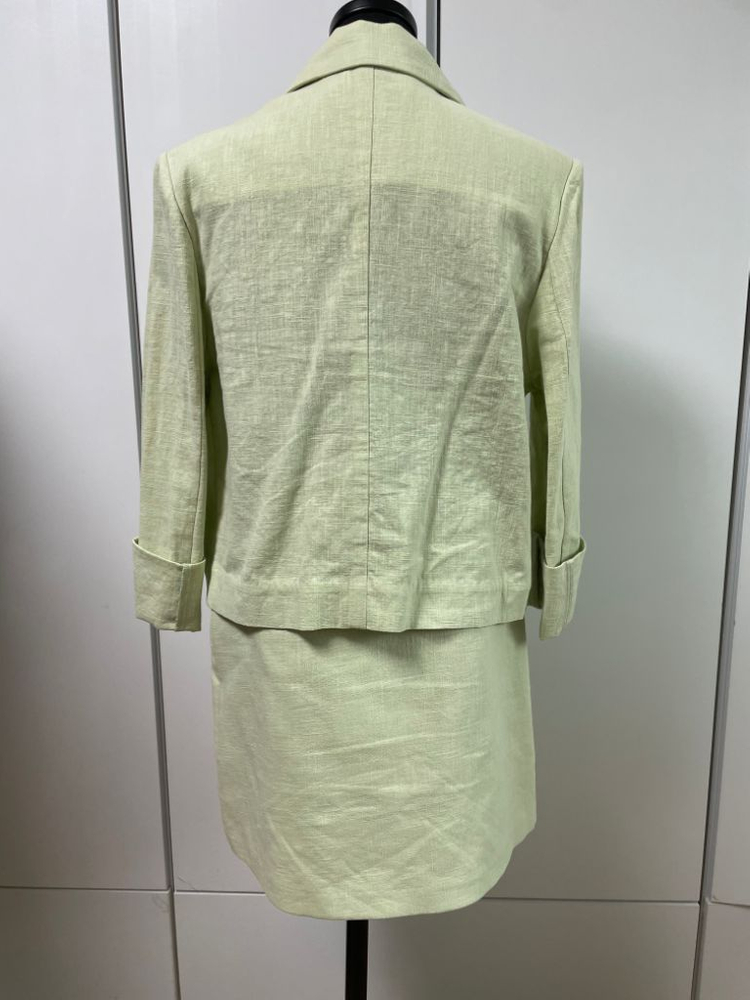 린넨 투피스 민트색 M사이즈--1