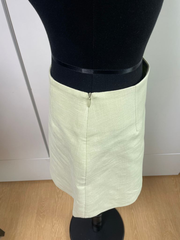 린넨 투피스 민트색 M사이즈--5