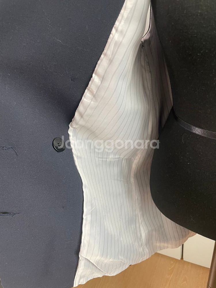 네이비 여성 더블버튼 민소매자켓 프리사이즈--2