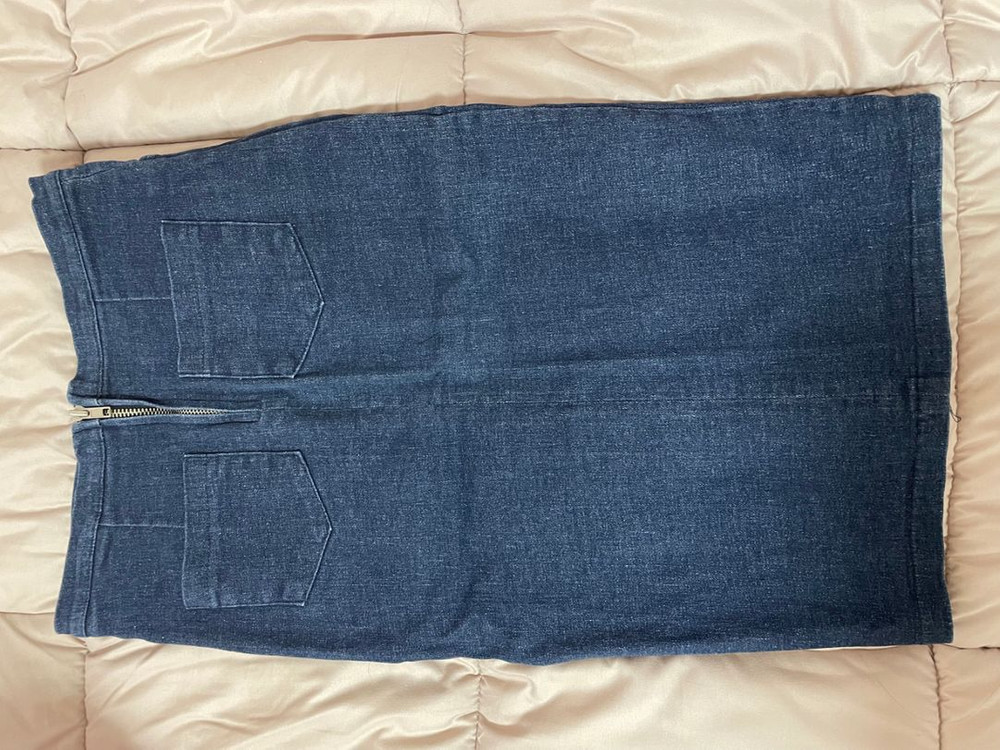 앞트임 스판 청치마--1